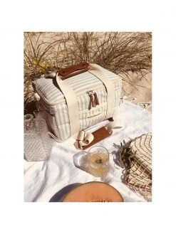 Sac isotherme vert sauge / blanc Retro, larg. 32 x haut. 20 cm -Jardin Soldes Boutique Sac isotherme vert sauge blanc Retro 5