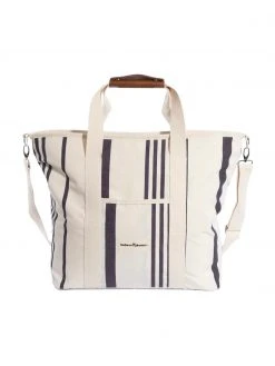 Sac isotherme vert sauge / blanc Strand, larg. 41 x haut. 51 cm