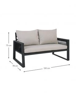 Bizzotto Salon de jardin Captiva, 4 élém., Lot de différentes tailles -Jardin Soldes Boutique Salon de jardin Captiva 4 elem 2