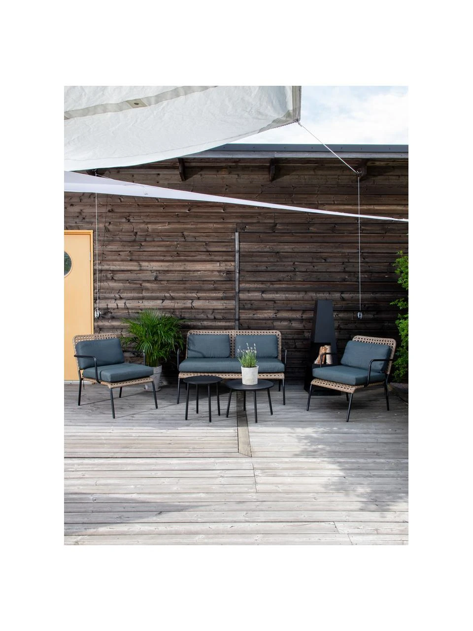 Salon de jardin Paola, 5 élém., Lot de différentes tailles 4 Salon de jardin Paola, 5 élém., Lot de différentes tailles – Image 2