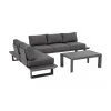 Bizzotto Salon de jardin anthracite Konnor, 3 élém., Lot de différentes tailles -Jardin Soldes Boutique Salon de jardin anthracite Konnor 3 elem