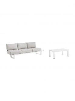 Bizzotto Salon de jardin beige/blanc Konnor, 3 élém., Lot de différentes taillesDisponibilité limitée -Jardin Soldes Boutique Salon de jardin beigeblanc Konnor 3 elem 3