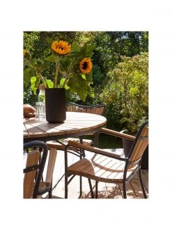 Salon de jardin en bois et métal Ellen, 5 élém., Lot de différentes tailles -Jardin Soldes Boutique Salon de jardin en bois et metal Ellen 5 elem 2