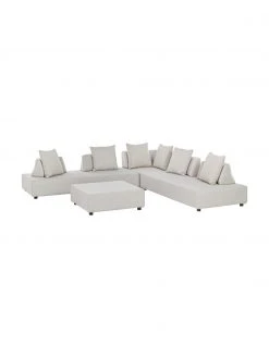 Bizzotto Salon de jardin modulable couleur sable Piper, 4 élém., Lot de différentes taillesDisponibilité limitée