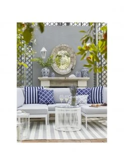 Westwing Collection Salon de jardin modulable en tissu gris clair Acton, larg. 226 x prof. 148 cm -Jardin Soldes Boutique Salon de jardin modulable en tissu gris clair Acton 2