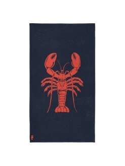 Serviette de plage Lobster, larg. 100 x long. 180 cm