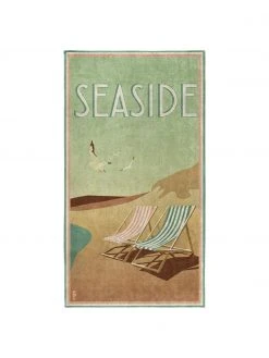 Serviette de plage en coton égyptien Blackpool, larg. 90 x long. 170 cm