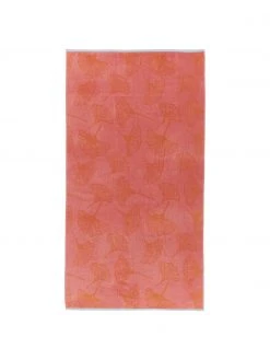 Serviette de plage pur coton rose orange Burnt Sky, larg. 100 x long. 180 cmDisponibilité limitée