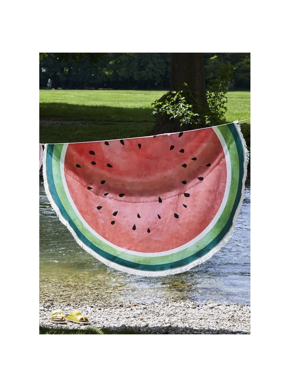 Westwing Collection Serviette de plage ronde Melon, Ø 150 cm 8 Westwing Collection Serviette de plage ronde Melon, Ø 150 cm – Image 6
