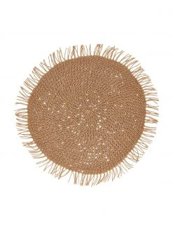 Cote Table Sets de table ronds en fibres Tressine, 6 pièces, Ø 38 cm