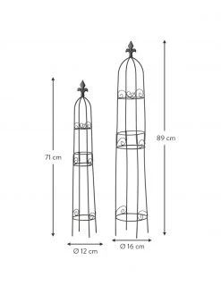 Support cache-pot Lony, 2&nbsp;pi&egrave;ces., Lot de différentes tailles -Jardin Soldes Boutique Support cache pot Lony 2 pieces 2
