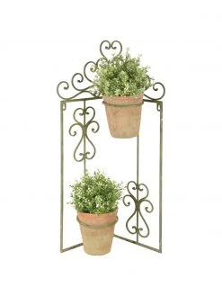 Support cache-pot mural Clarissa, larg. 42 x haut. 69 cm -Jardin Soldes Boutique Support cache pot mural Clarissa 2