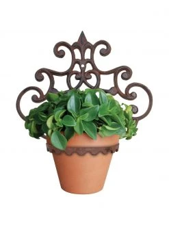 Support cache-pot mural Marina, larg. 30 x haut. 32 cm -Jardin Soldes Boutique Support cache pot mural Marina 3