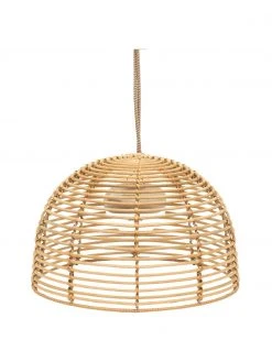 Suspension LED artisanale à intensité variable Bossa, Ø 35 x haut. 22 cm