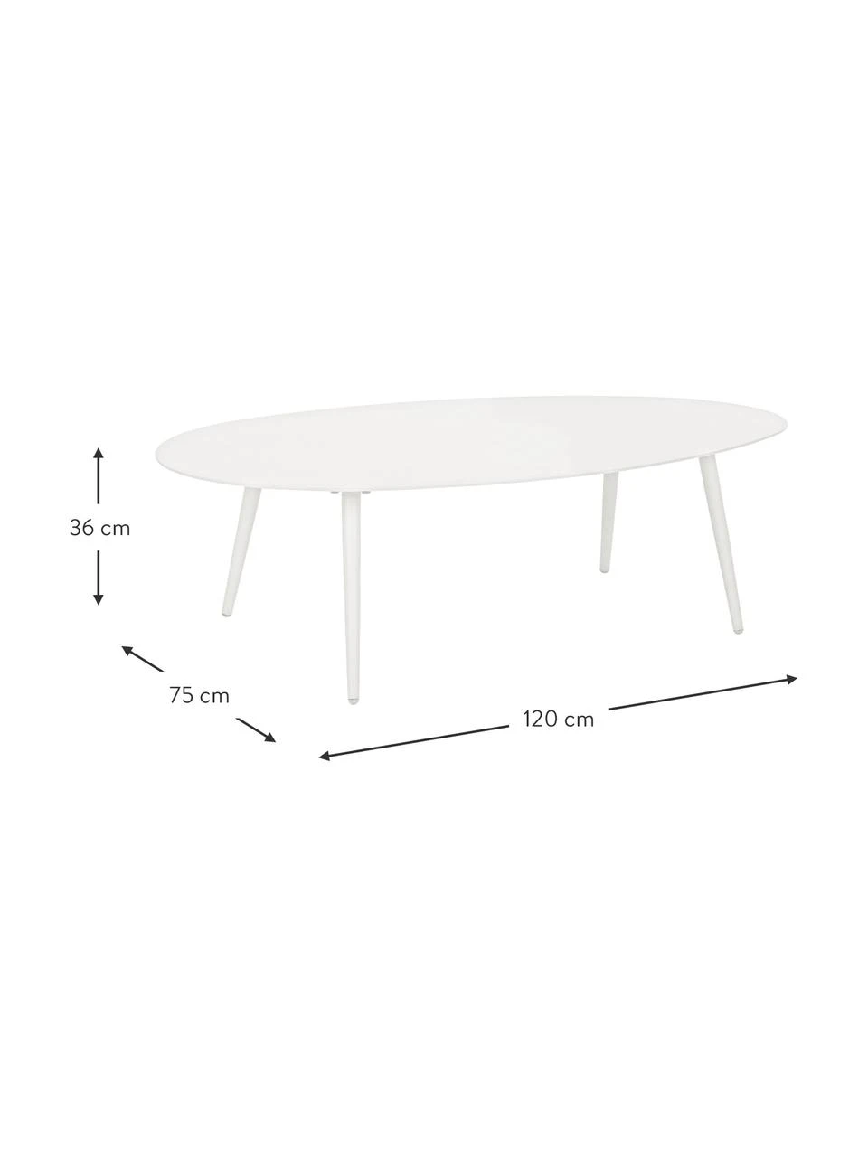 Bizzotto Table basse de jardin Ridley, larg. 120 x haut. 36 cm 5 Bizzotto Table basse de jardin Ridley, larg. 120 x haut. 36 cm – Image 3