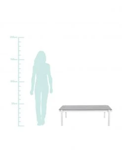 Bizzotto Table basse de jardin avec plateau en verre Florencia, larg. 120 x prof. 75 cmDisponibilité limitée -Jardin Soldes Boutique Table basse de jardin avec plateau en verre Florencia 2