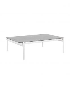 Bizzotto Table basse de jardin avec plateau en verre Florencia, larg. 120 x prof. 75 cmDisponibilité limitée