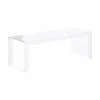 Kartell Table basse de jardin transparente Invisible, larg. 120 x haut. 40 cm -Jardin Soldes Boutique Table basse de jardin transparente Invisible