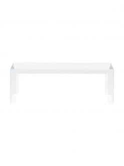 Kartell Table basse de jardin transparente Invisible, larg. 120 x haut. 40 cm -Jardin Soldes Boutique Table basse de jardin transparente Invisible 3