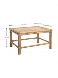 Bloomingville Table basse en bambou Sole, larg. 90 x haut. 50 cm -Jardin Soldes Boutique Table basse en bambou Sole 2