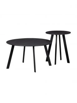 Table basse noire de jardin Fer, Ø 70 x haut. 40 cm -Jardin Soldes Boutique Table basse noire de jardin Fer 3