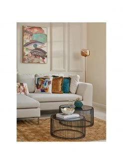 Kare Design Table basse noire plateau en verre Wire, 2 élém., Lot de différentes tailles -Jardin Soldes Boutique Table basse noire plateau en verre Wire 2 elem 5