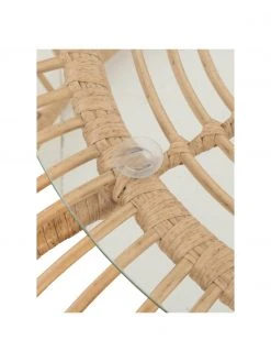 Westwing Collection Table basse ronde avec plateau en verre Costa, Ø 85 x haut. 42 cm -Jardin Soldes Boutique Table basse ronde avec plateau en verre Costa 5