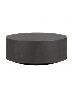 Table basse ronde de jardin béton Dean, Ø 80 x haut. 32 cm