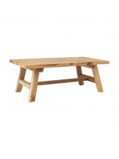 Westwing Collection Table basse teck recyclé Lawas, larg. 120 x haut. 45 cm