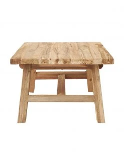 Westwing Collection Table basse teck recyclé Lawas, larg. 120 x haut. 45 cm -Jardin Soldes Boutique Table basse teck recycle Lawas 5