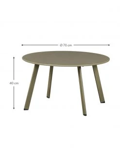 Table basse verte de jardin Fer, Ø 70 x haut. 40 cm -Jardin Soldes Boutique Table basse verte de jardin Fer 2