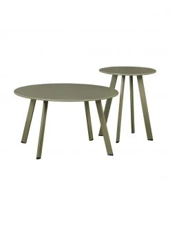 Table basse verte de jardin Fer, Ø 70 x haut. 40 cm -Jardin Soldes Boutique Table basse verte de jardin Fer 3