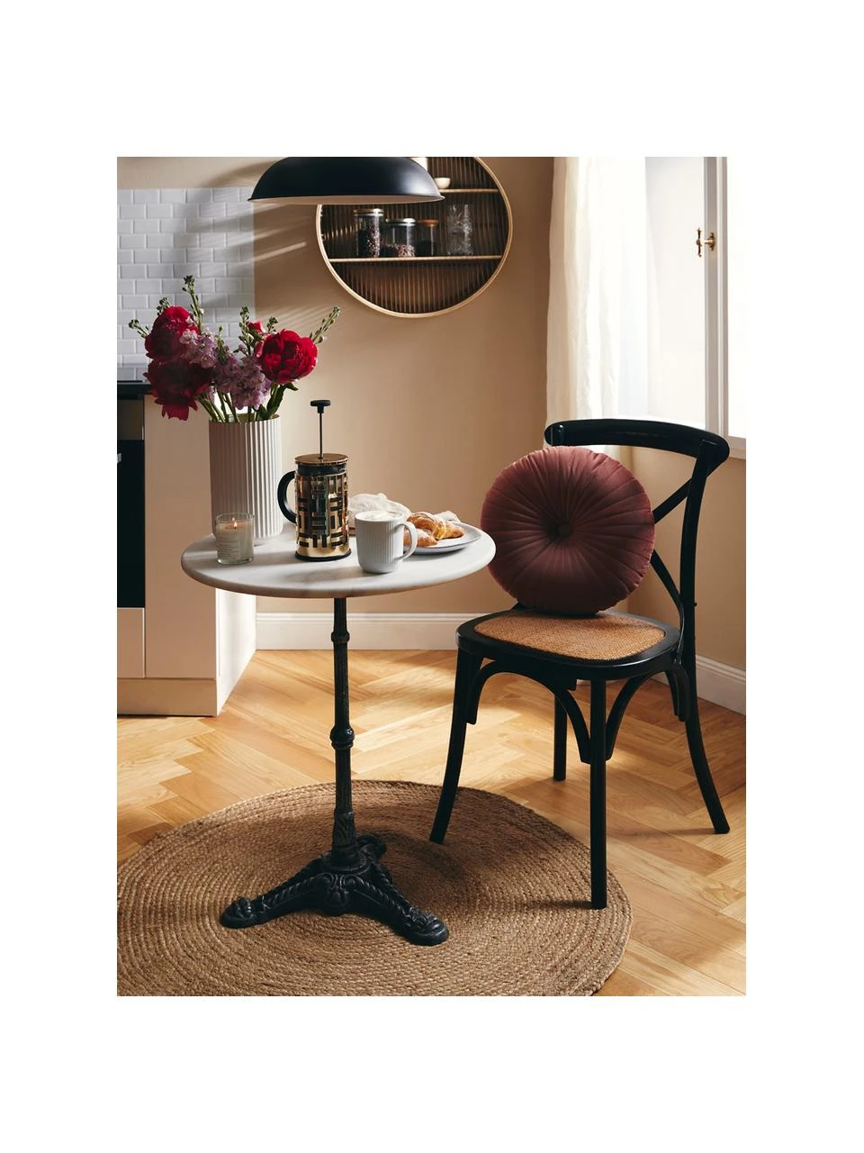 Brafab Table bistrot ronde en marbre Loire, Ø 60 cm, Ø 60 x haut. 72 cm 4 Brafab Table bistrot ronde en marbre Loire, Ø 60 cm, Ø 60 x haut. 72 cm – Image 2