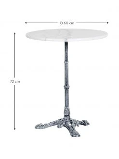 Brafab Table bistrot ronde en marbre Loire, Ø 60 cm, Ø 60 x haut. 72 cm 9 Brafab Table bistrot ronde en marbre Loire, Ø 60 cm, Ø 60 x haut. 72 cm -Jardin Soldes Boutique Table bistrot ronde en marbre Loire O 60 cm 3