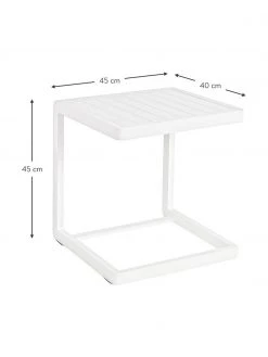 Bizzotto Table d'appoint de jardin Konnor, larg. 45 x haut. 45 cm -Jardin Soldes Boutique Table dappoint de jardin Konnor 8