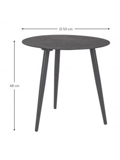 Bizzotto Table d'appoint de jardin Ridley, Ø 50 x haut. 48 cm -Jardin Soldes Boutique Table dappoint de jardin Ridley 2