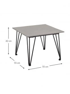 Bloomingville Table d'appoint de jardin b&eacute;ton Mundo, larg. 55 x haut. 42 cm -Jardin Soldes Boutique Table dappoint de jardin beton Mundo 2