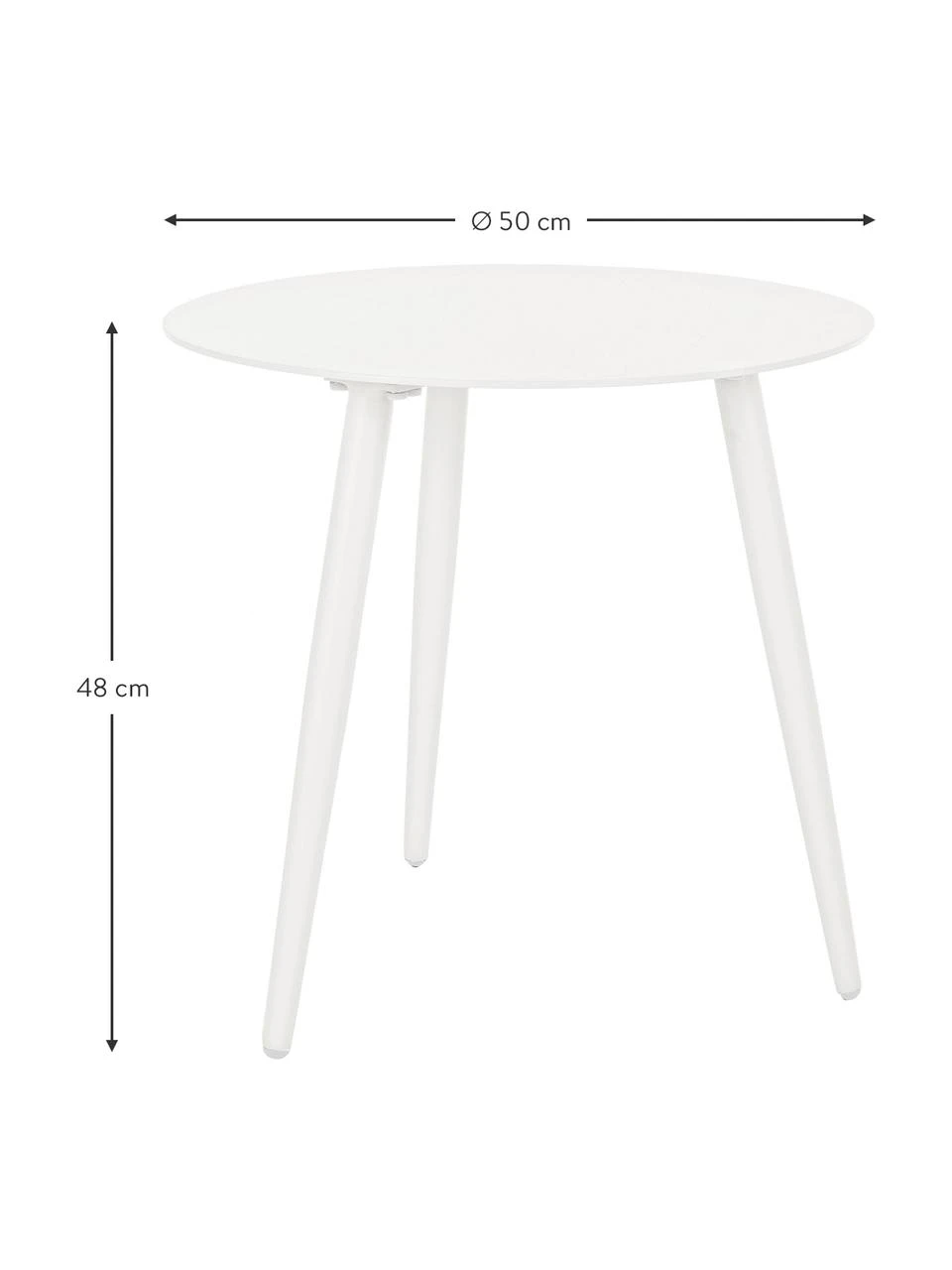 Bizzotto Table d'appoint de jardin ronde Ridley, Ø 50 x haut. 48 cm 5 Bizzotto Table d'appoint de jardin ronde Ridley, Ø 50 x haut. 48 cm – Image 3