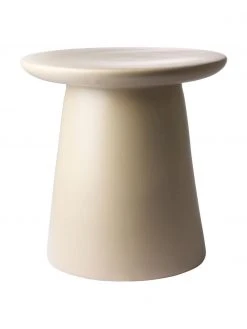 HKliving Table d'appoint grès beige Dunstan, Ø 40 x haut. 43 cm -Jardin Soldes Boutique Table dappoint gres beige Dunstan 4