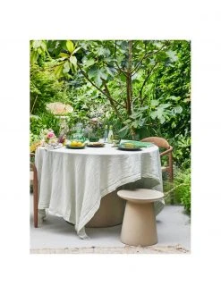 HKliving Table d'appoint grès beige Dunstan, Ø 40 x haut. 43 cm -Jardin Soldes Boutique Table dappoint gres beige Dunstan 5