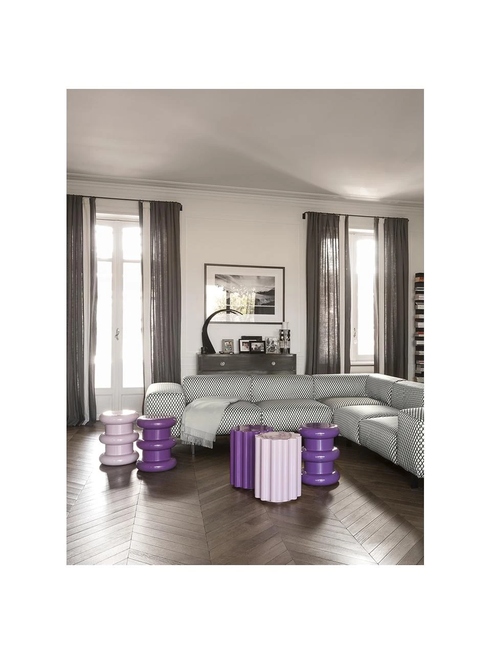 Kartell Table d'appoint ronde rose Colonna, Ø 35 x haut. 46 cm 4 Kartell Table d'appoint ronde rose Colonna, Ø 35 x haut. 46 cm – Image 2