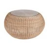 Table d'appoint rotin rotin avec plateau en verre Bolsena, Ø 82 x haut. 43 cm -Jardin Soldes Boutique Table dappoint rotin rotin avec plateau en verre Bolsena