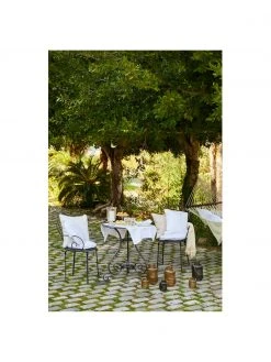 Bizzotto Table de balcon ronde en m&eacute;tal Etienne, &Oslash; 70&nbsp;cm, Ø 70 x haut. 72 cm -Jardin Soldes Boutique Table de balcon ronde en metal Etienne O 70 cm 2