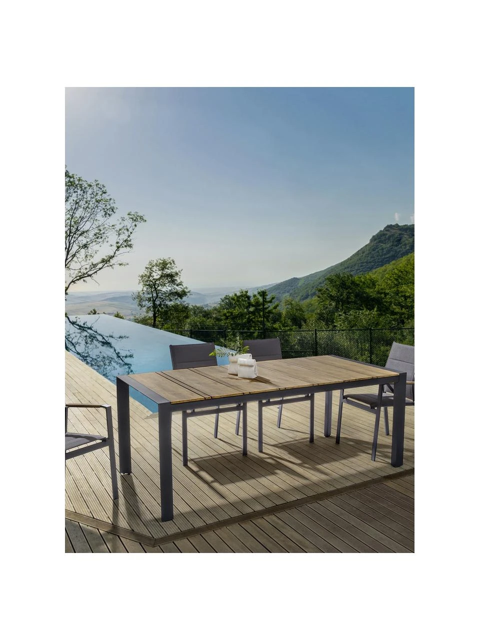 Bizzotto Table de jardin Elias; 198x100 cm, larg. 198 x prof. 100 cm 4 Bizzotto Table de jardin Elias; 198x100 cm, larg. 198 x prof. 100 cm – Image 2