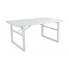 Brafab Table de jardin blanche Vevi, 160 x 90 cm, larg. 160 x prof. 90 cm -Jardin Soldes Boutique Table de jardin blanche Vevi 160 x 90 cm