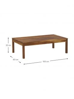 Westwing Collection Table de jardin bois d'acacia Bo, 100 x 60 cm, larg. 100 x prof. 60 cm -Jardin Soldes Boutique Table de jardin bois dacacia Bo 100 x 60 cm 3
