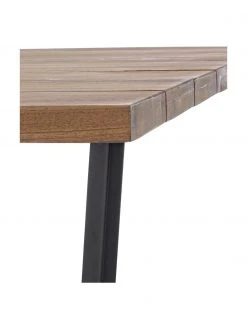 Bizzotto Table de jardin bois d'acacia Helsinki, 130x75 cm, larg. 130 x haut. 75 cm -Jardin Soldes Boutique Table de jardin bois dacacia Helsinki 130x75 cm 4