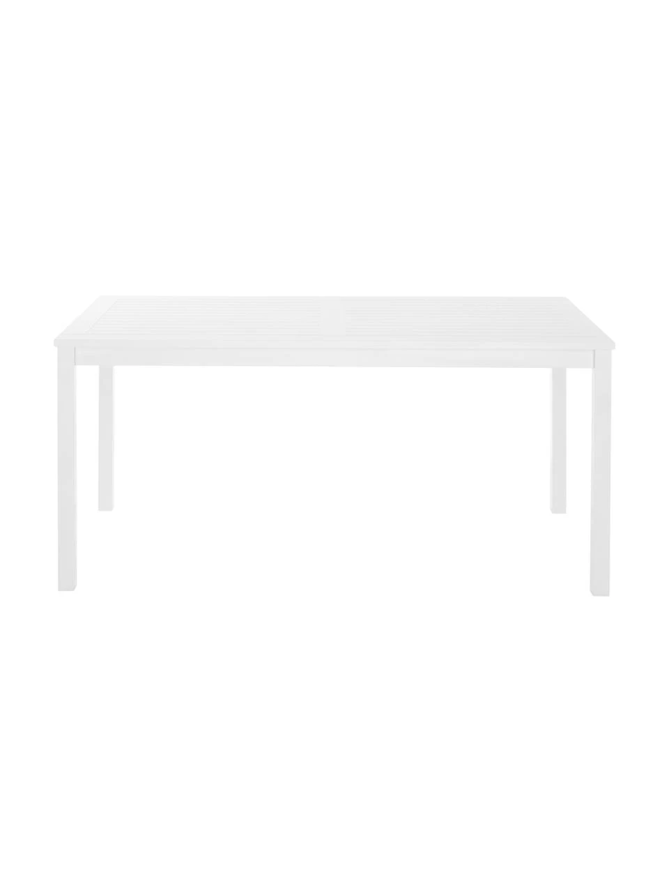 Table de jardin en bois blanc Rosenborg, 165x80 cm, larg. 165 x prof. 80 cm 6 Table de jardin en bois blanc Rosenborg, 165x80 cm, larg. 165 x prof. 80 cm – Image 4
