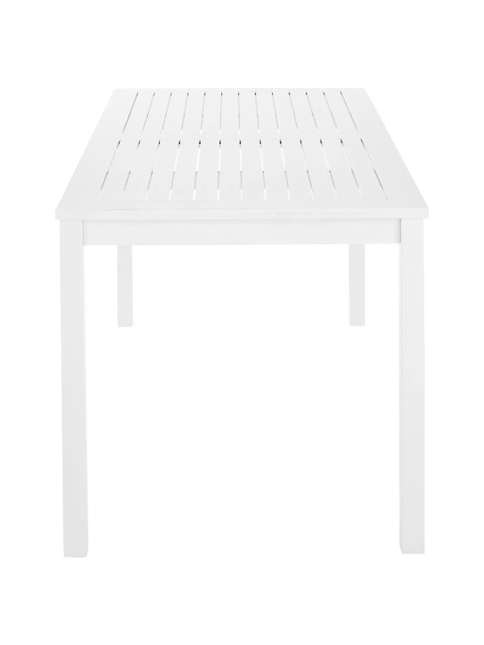 Table de jardin en bois blanc Rosenborg, 165x80 cm, larg. 165 x prof. 80 cm 7 Table de jardin en bois blanc Rosenborg, 165x80 cm, larg. 165 x prof. 80 cm – Image 5