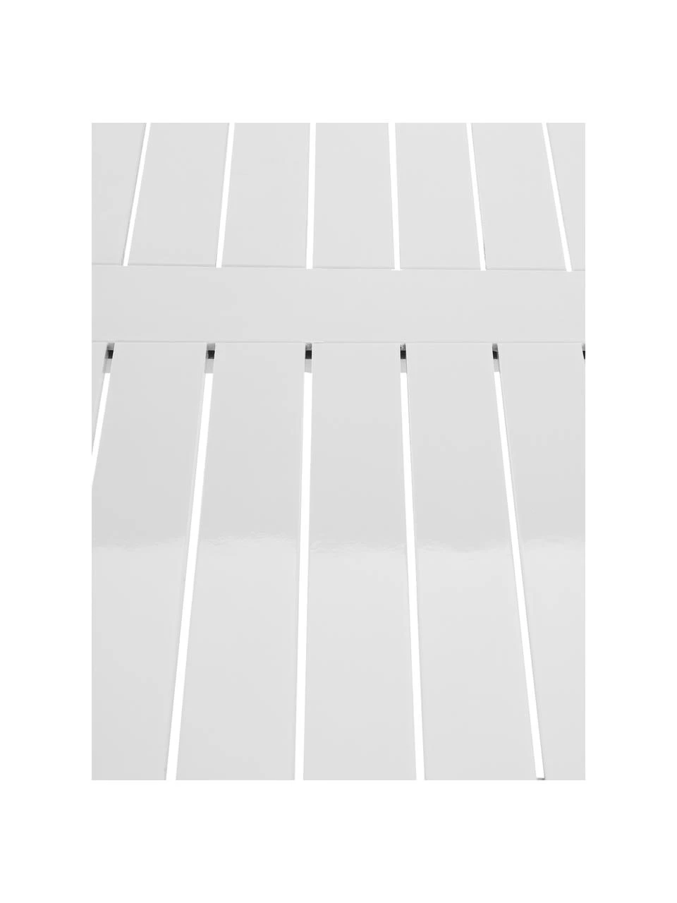 Table de jardin en bois blanc Rosenborg, 165x80 cm, larg. 165 x prof. 80 cm 8 Table de jardin en bois blanc Rosenborg, 165x80 cm, larg. 165 x prof. 80 cm – Image 6